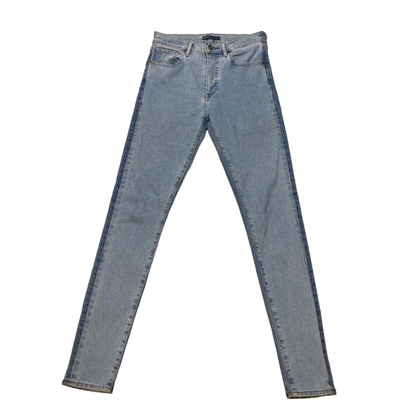 Levis Made & Crafted 2 Tone High Rise Skinny Jeans Womens 28x30 Japanese Denim - Picture 1 of 12